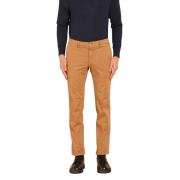 Mason's Gabardine Stretch Chino Byxor Regular Fit Brown, Herr