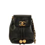 Chanel Vintage Pre-owned Laeder chanel-vskor Black, Dam