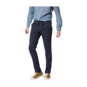 Mason's Slim Fit Bomull Linne Jogger Byxor Blue, Herr