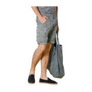 Mason's Beige Blommig Cargo Bermuda Shorts Blue, Herr