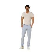 Mason's Slim Fit Chino Byxor Torino Tapes Blue, Herr