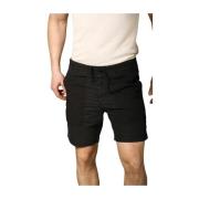 Mason's Somrig Chino Bermuda för Män i Svart Black, Herr