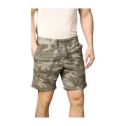 Mason's Grön Camo Chino Bermuda Shorts Green, Herr