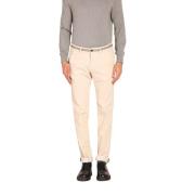 Mason's Sammet Randig Slim Fit Chino Byxor Beige, Herr