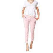 Mason's Curvy Chino Byxor i Stretch Tencel Pink, Dam