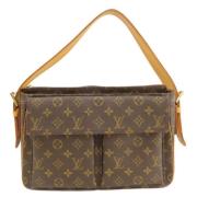 Louis Vuitton Vintage Pre-owned Tyg louis-vuitton-vskor Brown, Dam