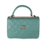 Chanel Vintage Pre-owned Laeder chanel-vskor Green, Dam