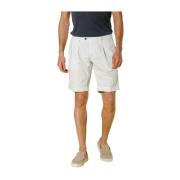 Mason's Slim Fit Chino Bermuda Shorts Blue, Herr