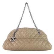 Chanel Vintage Pre-owned Laeder chanel-vskor Beige, Dam