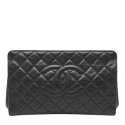 Chanel Vintage Pre-owned Laeder kuvertvskor Black, Dam