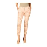 Mason's Curvy Chino Byxor i Tencel Camouflage Pink, Dam