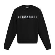 Dsquared2 Sweatshirt med logotyp Black, Herr