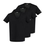 Dsquared2 Trepack t-shirts från 'Underwear' kollektionen Black, Herr