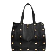 Moschino Shopper väska med nitar Black, Dam