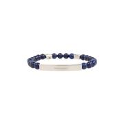 Salvatore Ferragamo Armband med stenar Blue, Herr