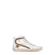 Golden Goose Vita Läder High-Top Sneakers White, Dam