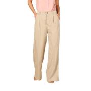 Mason's Dam Straight Chino Byxor i Tencel Beige, Dam