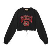 Gucci Svart Bomullströja Ss22 Black, Dam