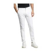 Mason's Extra Slim Chino Byxor i Stretch Gabardine White, Herr