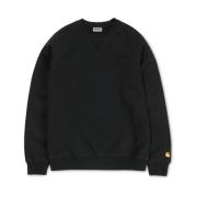 Carhartt Wip Chase Heavy Sweat Regular Fit Sweatshirt Black, Herr