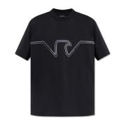 Emporio Armani T-shirt med broderat logotyp Blue, Herr