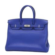 Hermès Vintage Pre-owned Laeder handvskor Blue, Dam