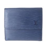 Louis Vuitton Vintage Pre-owned Laeder plnbcker Blue, Dam