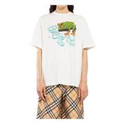 Burberry Groda Grafisk Bomull Jersey T-shirt White, Herr