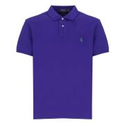 Ralph Lauren Lila Polo Skjorta med Ikonisk Pony Purple, Herr