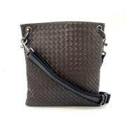 Bottega Veneta Vintage Pre-owned Tyg axelremsvskor Brown, Dam