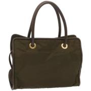 Celine Vintage Pre-owned Nylon totevskor Green, Dam