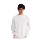 Róhe Vit Oversized Långärmad T-shirt White, Herr