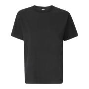 TotêMe Bomull Crew Neck Kortärmad T-shirt Black, Dam