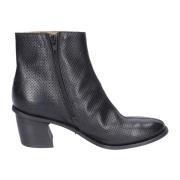 Moma Vintage Läder Ankelboots för Kvinnor Black, Dam