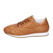 Stokton Läder Sneakers för Kvinnor Brown, Dam