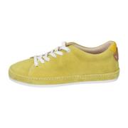 Moma Sneakers i mocka för kvinnor Yellow, Dam