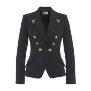 Elisabetta Franchi Svart Blazer Aw24 Damkläder Black, Dam