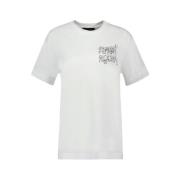 Simone Rocha Vit Band Kortärmad T-shirt White, Dam