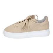 Stokton Läder Sneakers för Kvinnor Beige, Dam