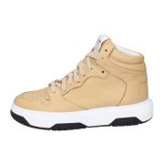 Stokton Läder Damsneakers Snygga Skor Beige, Dam