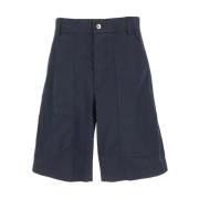 Bottega Veneta Stiliga Bermuda Shorts för Sommaren Blue, Herr