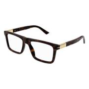 Gucci Stiliga Glasögon i Havana Färg Brown, Unisex