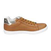 Karl Lagerfeld Läder Damsneakers Stiliga Skor Brown, Dam