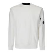 C.p. Company Sweatshirt med dragkedjeficka White, Herr