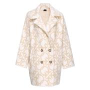 Pinko Beige Kappa CC2 Toro Cappotto Beige, Dam