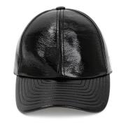 Courrèges Svart Vinyl Cap Damaccessoarer Black, Dam