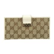 Gucci Vintage Pre-owned Canvas plnbcker Beige, Dam