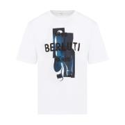 Berluti Vit Logo Print T-shirt White, Herr