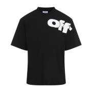 Off White Svart Logot-shirt Black, Herr