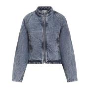 Alaïa Blå Denimjacka Dammode Blue, Dam